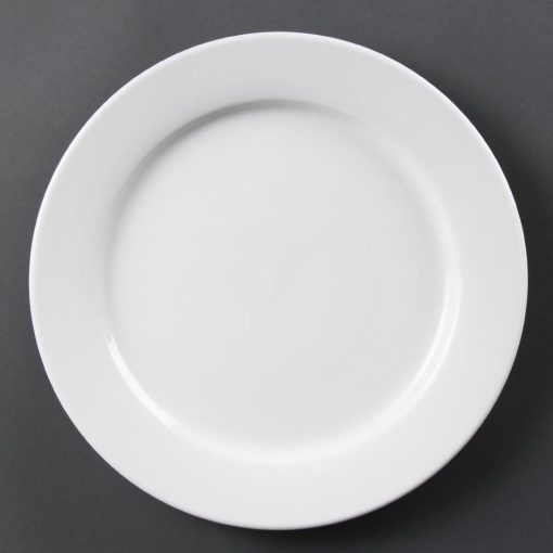 Olympia Whiteware Wide Rimmed Plates 280mm Pack of 6 (CB482)