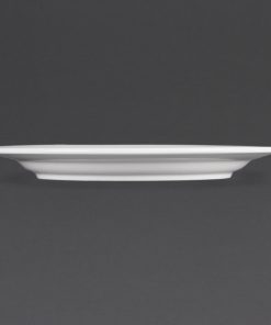 Olympia Whiteware Wide Rimmed Plates 280mm Pack of 6 (CB482)