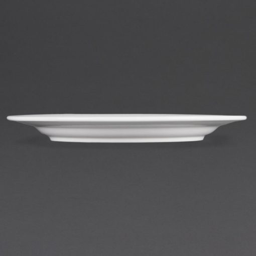 Olympia Whiteware Wide Rimmed Plates 280mm Pack of 6 (CB482)