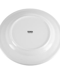 Olympia Whiteware Wide Rimmed Plates 280mm Pack of 6 (CB482)