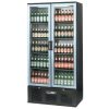 Infrico Upright Back Bar Cooler with Hinged Doors in Black and Steel ZXS20 (CC609)