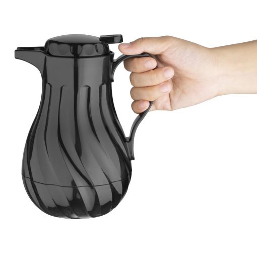 Olympia Insulated Swirl Jug Black 0-5Ltr (CH116)