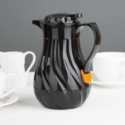 Olympia Insulated Swirl Jug Black 0-5Ltr (CH116)