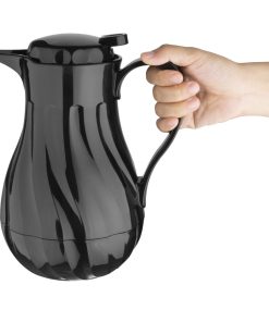 Olympia Insulated Swirl Jug Black 1-2Ltr (CH117)