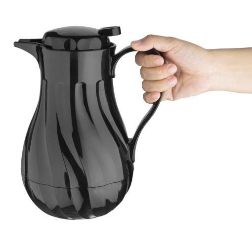 Olympia Insulated Swirl Jug Black 1-2Ltr (CH117)