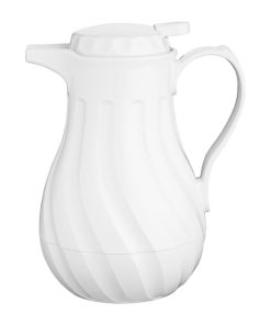 Olympia Insulated Swirl Jug White 0-5Ltr (CH118)