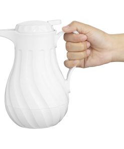 Olympia Insulated Swirl Jug White 0-5Ltr (CH118)