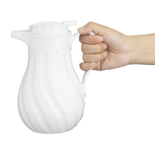 Olympia Insulated Swirl Jug White 0-5Ltr (CH118)