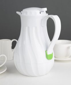 Olympia Insulated Swirl Jug White 1-2Ltr (CH119)
