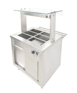 Parry Flexi-Serve Hot Cupboard with Wet Bain Marie Top and Quartz Heated Gantry FS-HBW2PACK (CH190)