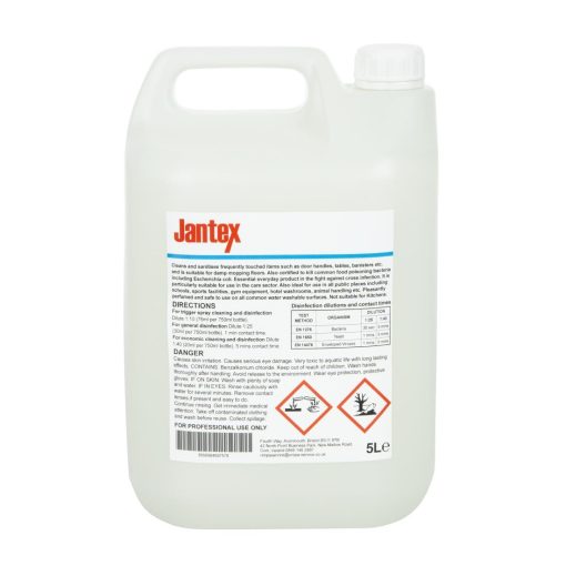 Jantex Virucidal Surface Sanitiser Concentrate Frangranced 5Ltr (CH511)
