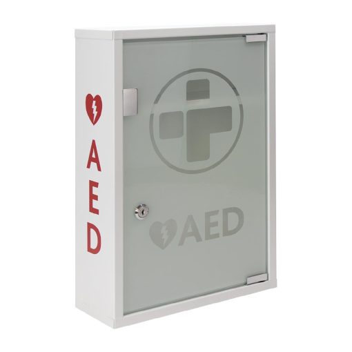 Automated External Defibrillator Alarmed Metal Cabinet (CH787)