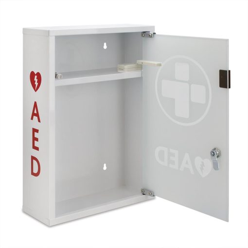 Automated External Defibrillator Alarmed Metal Cabinet (CH787)