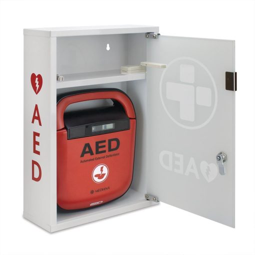 Automated External Defibrillator Alarmed Metal Cabinet (CH787)