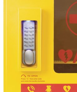 Automated External Defibrillator Alarmed Outdoor Heated Metal Cabinet (CH788)