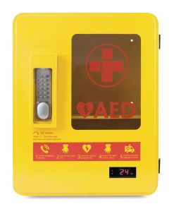 Automated External Defibrillator Alarmed Outdoor Heated Metal Cabinet (CH788)