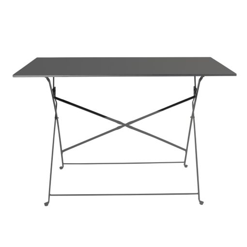 Bolero Pavement Style Folding Table Black 1100mm x 700mm (CH968)