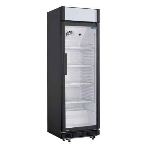 Nisbets Essentials Upright Display Cooler with Light Box 346Ltr (CJ794)