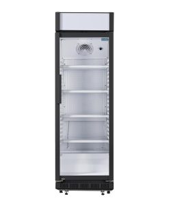 Nisbets Essentials Upright Display Cooler with Light Box 346Ltr (CJ794)