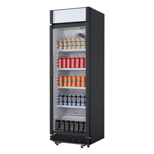 Nisbets Essentials Upright Display Cooler with Light Box 346Ltr (CJ794)