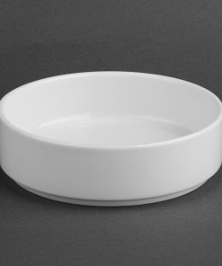 Olympia Whiteware Flat Walled Bowl - 152mm 6 Box of 6 (CK070)