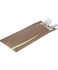 Europochette Bari Brown Cutlery Pouch with Napkin Pack of 100 (CK237)