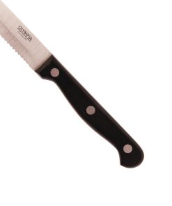 Olympia Rounded Steak Knives Black Pack of 12 (CS716)