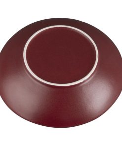 Olympia Build A Bowl Red Flat Bowl - 250x45mm Box 4 (CU124)