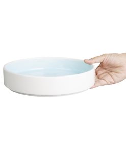 Olympia Fondant Bowl Aqua - 215mm 8 1-2 Box 4 (CU174)