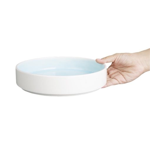 Olympia Fondant Bowl Aqua - 215mm 8 1-2 Box 4 (CU174)