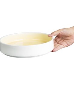 Olympia Fondant Bowl Lemon - 215mm 8 1-2 Box 4 (CU414)