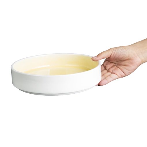 Olympia Fondant Bowl Lemon - 215mm 8 1-2 Box 4 (CU414)