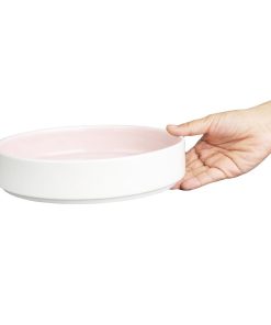 Olympia Fondant Bowl Pink - 215mm 8 1-2 Box 4 (CU450)