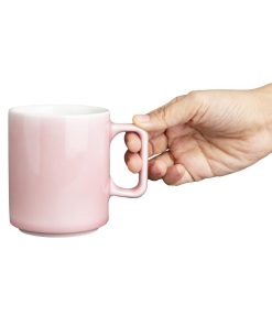 Olympia Fondant Mug Pink - 340ml 11-5fl oz Box 6 (CU454)