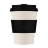 ecoffee cup Reusable Coffee Cup Black Nature Black-White 12oz (CU491)