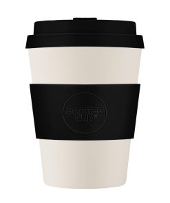 ecoffee cup Reusable Coffee Cup Black Nature Black-White 12oz (CU491)