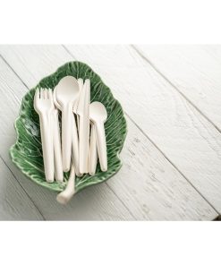 Sabert Recyclable Paper Cutlery Fork Pack of 1000 (CU494)