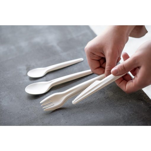 Sabert Recyclable Paper Cutlery Fork Pack of 1000 (CU494)