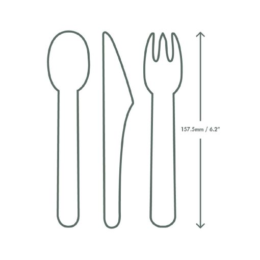 Vegware Compostable Paper Fork Pack 1000 (CU543)