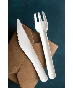 Vegware Compostable Paper Fork Pack 1000 (CU543)