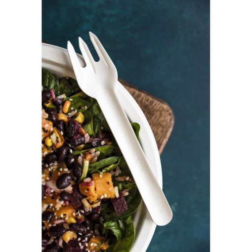 Vegware Compostable Paper Fork Pack 1000 (CU543)