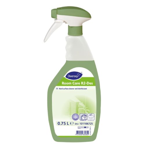 Diversey Room Care R2-Des Hard Surface Cleaner and Disinfectant Ready To Use 750ml (CU691)