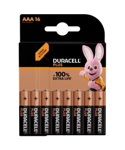 Duracell Plus AAA 1-5V Battery  Pack of 16 (CU755)