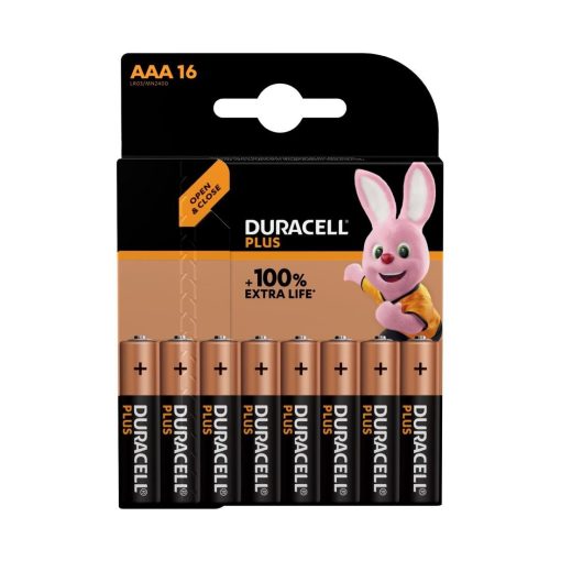 Duracell Plus AAA 1-5V Battery  Pack of 16 (CU755)