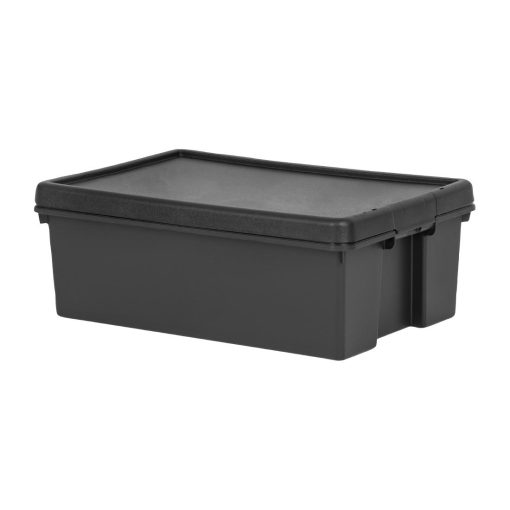 Wham Bam Recycled Storage Box and Lid Black 36Ltr (CX092)