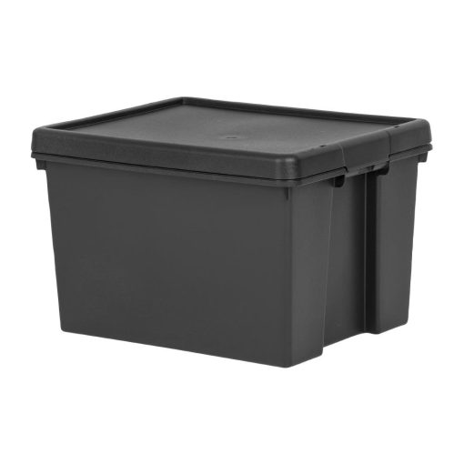 Wham Bam Recycled Storage Box and Lid Black 45Ltr (CX093)