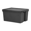 Wham Bam Recycled Storage Box and Lid Black 96Ltr (CX096)