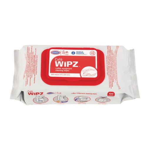 Urnex Café Wipz Coffee Equipment Cleaning Wipes Pack of 100 (CX514)