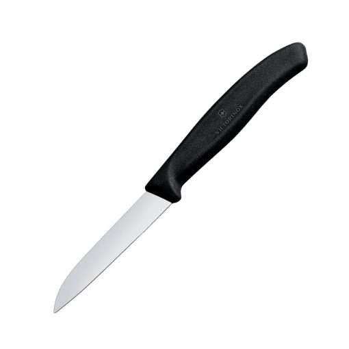 Paring Knife Straight Blade 8cm Black (CX747)
