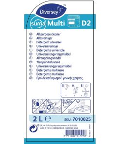 Suma Multi D2 All-Purpose Cleaner Concentrate 2Ltr (CX801)